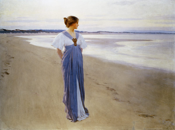 The Seashore, 1900 (oil on canvas)  von William Henry Margetson