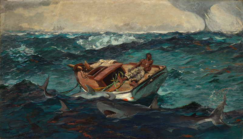 Der Golfstrom. 1899, überarbeitet bis 1906 von Winslow Homer