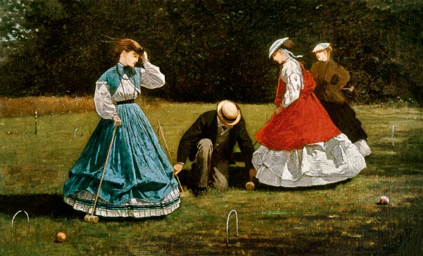 Croquet Scene von Winslow Homer