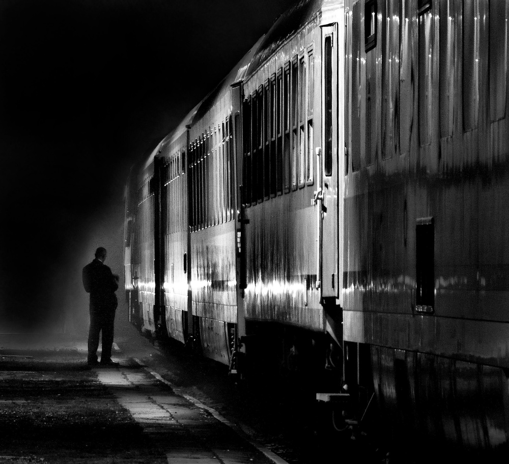 night train from ... von Wojciech Pokora