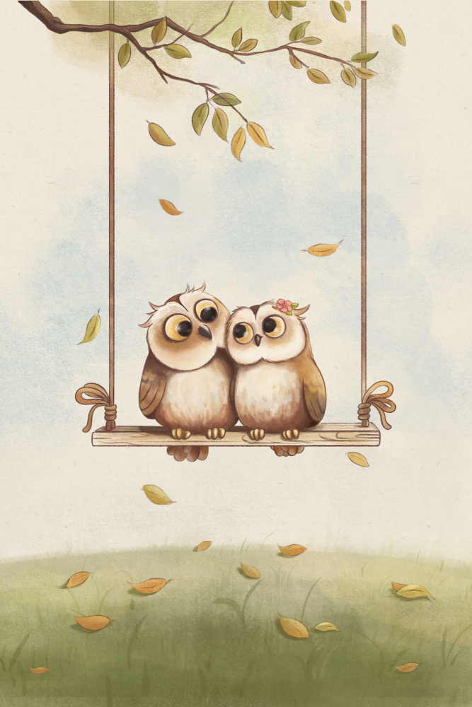 Owls in love von Xuan Thai