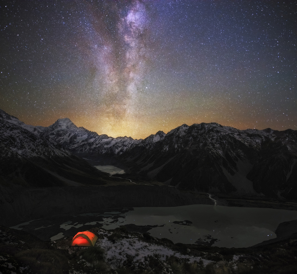 Mt Cook - The Sky IS My Companion von Yan Zhang