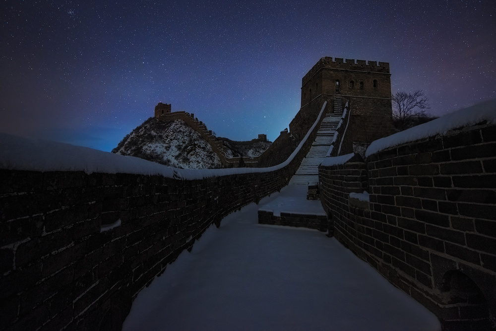 Starry Sky over Great Wall von Yan Zhang