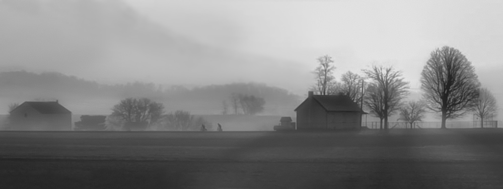 Foggy Morning to school von Yanny Liu