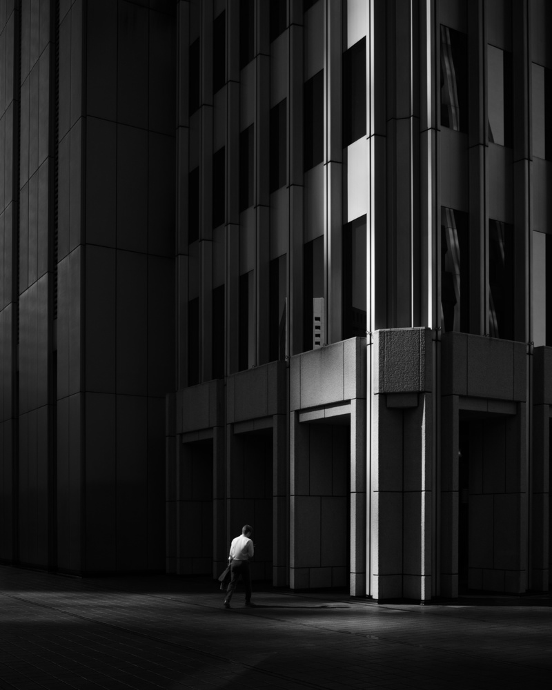 Going to work, summer morning von Yasuhiro Takachi