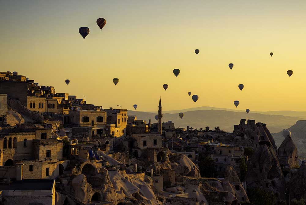 Sonnenaufgang über Kappadokien von Yavuz Pancareken