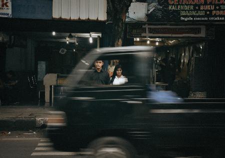 portrait of a couple on the street