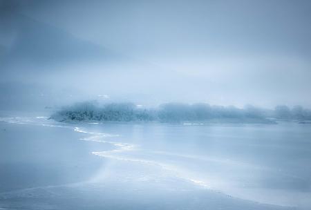 misty estuary