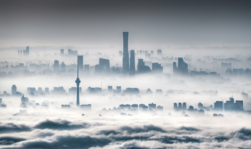 Ink Beijing floats on the clouds von Yuan Cui