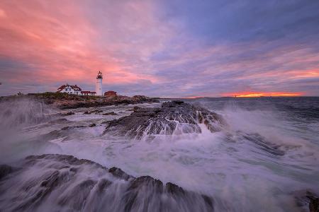 Lighthouse at Sunrise