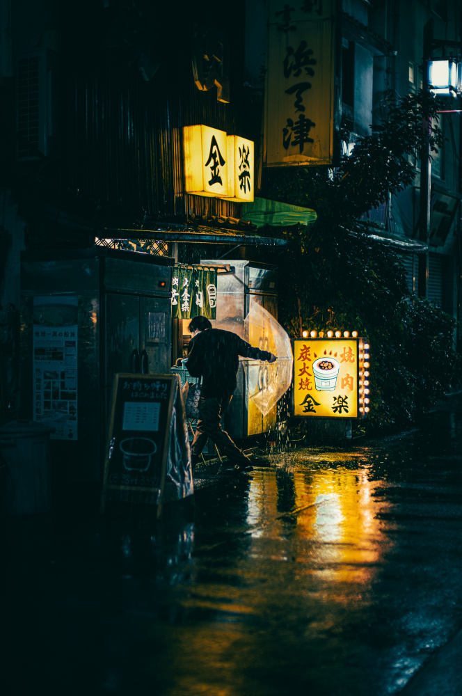 Asakusa Rainy Night von Yuzo Fujii