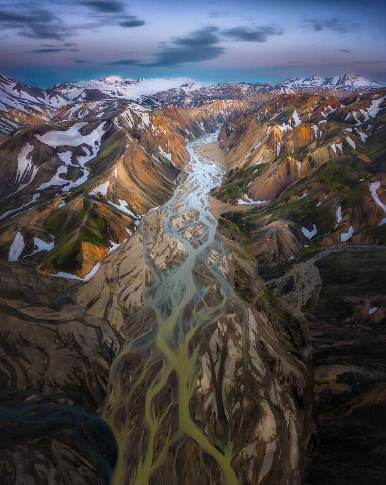 Iceland Highland Mountain View von YY DB