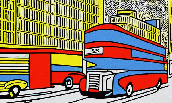 Roter Bus in London von zamart