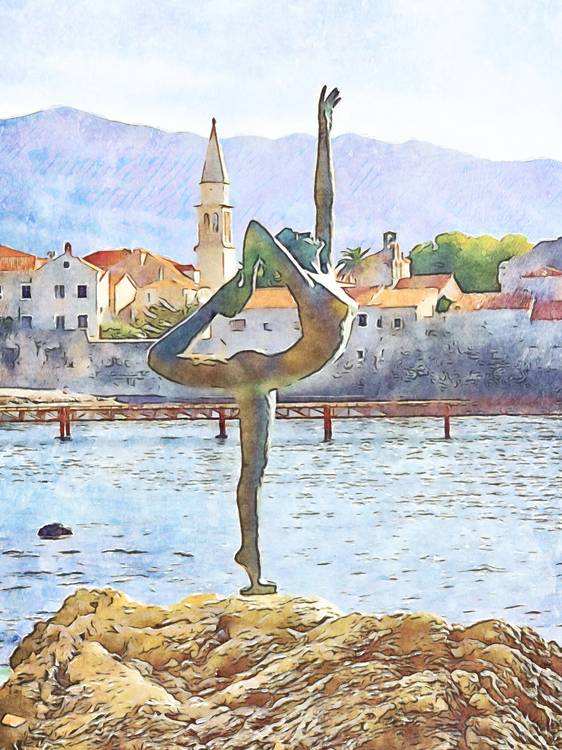 Tänzerin in Budva von zamart