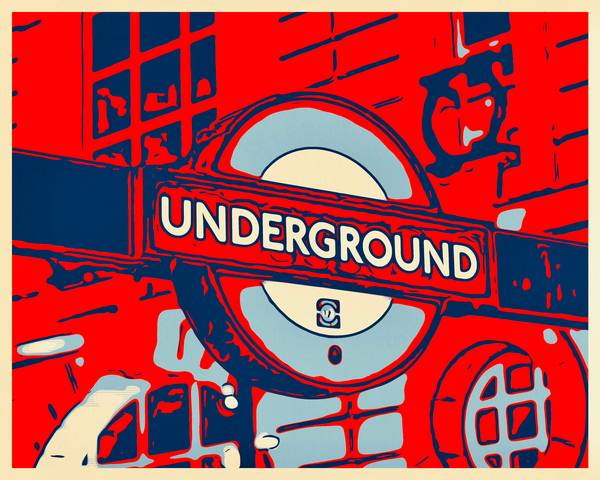 UNDERGROUND in LONDON von zamart