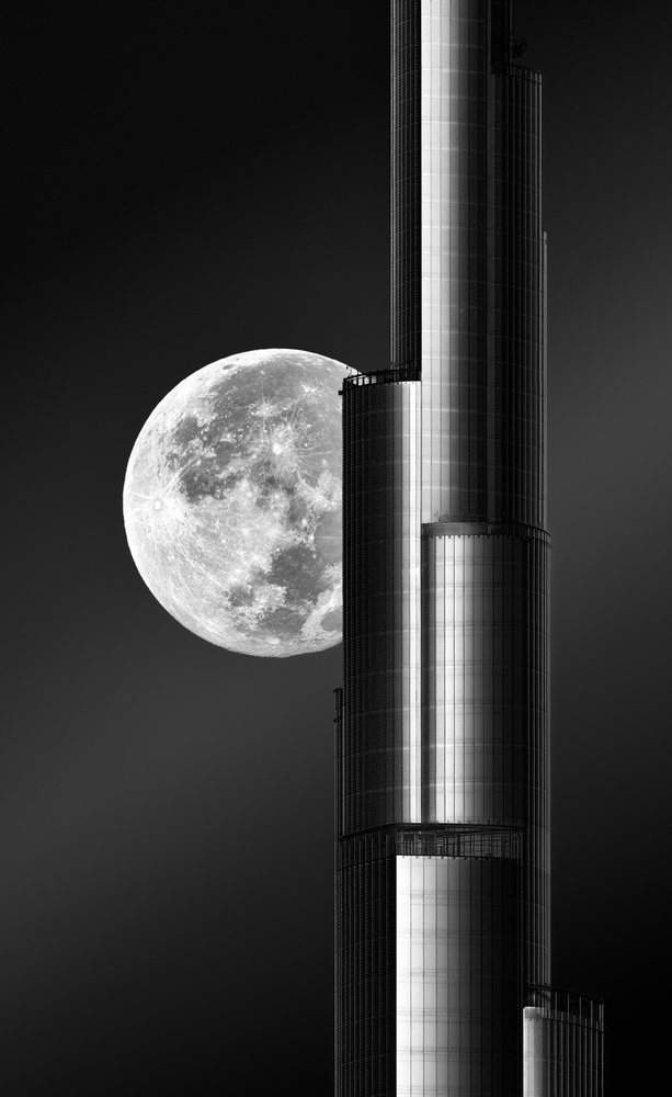 Super moon Burjkhalifa von zohaib anjum